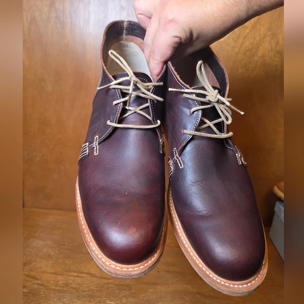 RARE TIMBERLAND BOOT COMPANY HORWEEN LEATHER MADE IN USA CHUKKA BOOTS - LIMITED